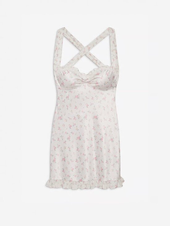 For Love And Lemons Dresses & Skirts - FOR LOVE & LEMONS Sabrina Slip Dress | White / Pink | M | NWT